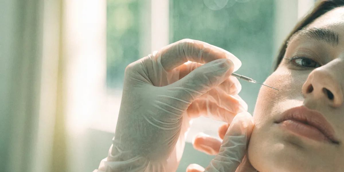 A skin booster treatment performed at a DHA licensed clinic in Dubai